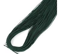 Bande élastique 1,0/1,2/1,5/2/2,5 mm, fil élastique, perles faites à la main pour la fabrication de bijoux, accessoires de couture, bricolage, vert noirâtre