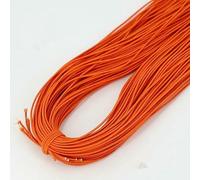 Bande élastique 1,0/1,2/1,5/2/2,5 mm, fil élastique, perles faites à la main pour la fabrication de bijoux, accessoires de couture, DIY-orange-2,5 mm (5 yar