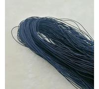 Bande élastique 1,0/1,2/1,5/2/2,5 mm, fil élastique, perles faites à la main pour la fabrication de bijoux, accessoires de couture, bricolage - Bleu marine