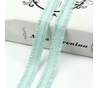 Bande élastique à volants colorée de 5 à 30 yards (4,4 à 27,4 m) - 13 mm - Accessoires de couture - 21 BeanGreen - 13 mm - 10 yards (9,1 m)