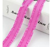 Bande élastique à volants colorée de 5 à 30 yards (4,4 à 27,4 m) - 13 mm - Accessoires de couture - Violet/Rouge - 13 mm - 10 yards (9,1 m)