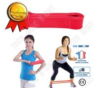 Bande Élastique De Cross-Fit /Harnais De Résistance/ Bande De Latex Body Gym Extenseur/ Entraînement Fitness Multifonction Rouge