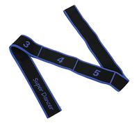 Bande élastique de Danse Latine pour Adultes, Bande de résistance Extensible de Yoga Professionnelle pour l'exercice de Fitness, matériau en Coton Polyester 77g (Bleue)