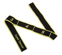 Bande élastique de Danse Latine pour Adultes, Bande de résistance Extensible de Yoga Professionnelle pour l'exercice de Fitness, matériau en Coton Polyester 77g (Jaune)