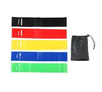 Bande élastique de Musculation et Sport - avec Guide d’entraînement en Anglais et Sac de Transport, idéale pour renforcement Musculaire et Yoga