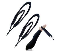 Bande élastique de yoga - Pilates Double anneaux, bande de résistance à l'étirement, fixation de réforme flexible, accessoire d'entraînement portable | Parfait pour la maison, le fitness, la gym