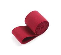 Bande élastique décorative en nylon coloré de 6 mètres x 4 cm pour vêtements, tricot et accessoires de couture DIY,Vin rouge,40mm