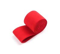 Bande élastique décorative en nylon coloré de 6 mètres x 4 cm pour vêtements, tricot et accessoires de couture DIY,Rouge,40mm