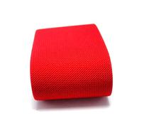 Bande élastique en sergé coloré de 5 mètres et 7.5cm de large, bande en caoutchouc en Latex, accessoires de couture de vêtements,Rouge,75mm