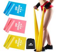 Bande Élastique Fitness [Lot De 3], 2m Longues Bande De Résistance-3 Niveaux De Force, Bande Elastique Musculation Avec Sac De Rangement Pour Fitness, Pilates, Yoga, Physiothérapie