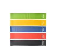 Bande Elastique Fitness Lot de 5 Bandes élastiques résistance for Exercices Yoga et Sport, différents Niveaux, Accessoires Gymnastique à Domicile(5 Color)