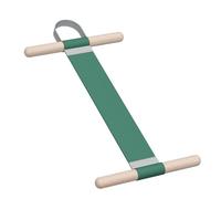 Bande élastique intégrale avec poignées en bois, tendeur de résistance double couche - Vert, 45 x 30 cm, pour entraînement de force et flexibilité