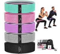 Bande Elastique Musculation Fitness en Tissu, Bande de Résistance de Force pour Femme/Homme, Elastique Sport pour Entraînement Corps, Jambes, Fessiers, Fitness Musculation Pilates/Squat/Yoga
