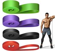 Bande Elastique Musculation Lot de 4 4 Niveaux de Rsistance lastique Musculation pour Sport Pilates Yogatap ELASTIQUE DE RESISTANCE