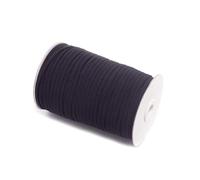Bande élastique plate blanche et noire de 3 mm à 12 mm pour la couture de ceintures DIY,Noir,12 mm - 5 mètres