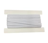 Bande élastique plate de 1,5 cm de long, cordon élastique tressé pour couture et travaux manuels, 9,1 m par rouleau (blanc)