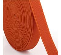 Bande élastique plate de 2 mètres de largeur 15-25 mm, accessoires de couture pour vêtements, sangle en nylon, accessoires de couture pour vêtements-13 orange-15 mm-2 m