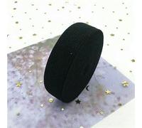Bande élastique plate de 20 mm de large, 2/5 yards, pour accessoires de couture, cordon en caoutchouc épais noir, bricolage, 2 cm, noir, 20 mm, 2 yards