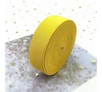 Bande élastique plate de 20 mm de large pour accessoires de couture, cordon en caoutchouc épais noir, 2 cm, jaune doré, 20 mm, 2 m