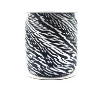 Bande élastique pliable à imprimé léopard de 20 mm, 50/100 yards, pour couture de robe,Style 1,50 mètres