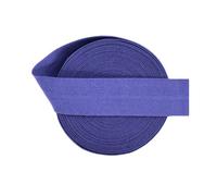 Bande élastique pliable FOE, 2/5/10 yards, 20 mm, solide, mat, non brillant, pour élastiques à cheveux, bandeaux, garnitures de couture de robes,Clématite bleue,10 mètres