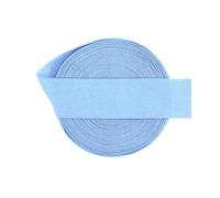 Bande élastique pliable FOE, 2/5/10 yards, 20 mm, solide, mat, non brillant, pour élastiques à cheveux, bandeaux, garnitures de couture de robes,Bleu placide,5 mètres