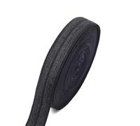 Bande élastique pour couture, biais en caoutchouc, pour couture, bricolage, artisanat, décoration de la maison, noir, 20 mm x 50 m