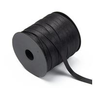 Bande élastique pour couture - Longueur : 10 m - Longueur : 10 mm - Largeur : 10 mm - Pour bricolage, artisanat, sous-vêtements, bretelles de soutien-gorge, vêtements - Noir