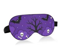 Bande élastique réglable bloquant la lumière pour les yeux | Cool Smooth Nylon Inner Surface Réglable Voyage Train Temps de Repos Gothique Crâne Chauve-souris