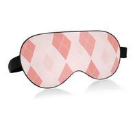 Bande élastique réglable bloquant la lumière pour les yeux | Rembourrage en coton doux pour bloquer la lumière - Bandeau pour les yeux - Avion et train - Rose pâle