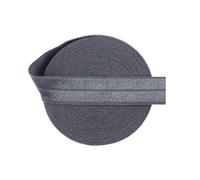 Bande élastique repliable en satin brillant de 15 mm pour élastique à cheveux, bandeau, sous-vêtements, robe, couture,Charbon de bois,15 mm - 10 mètres