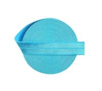 Bande élastique repliable en satin brillant de 15 mm pour élastique à cheveux, bandeau, sous-vêtements, robe, couture,T vert,15 mm - 10 mètres