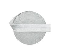 Bande élastique repliable en satin brillant de 15 mm pour élastique à cheveux, bandeau, sous-vêtements, robe, couture,Gris argenté,15 mm - 10 mètres