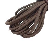 Bande élastique ronde colorée de 5 mm, 2/3/5/10 m, pour veste, tente, vêtements, corde très extensible, accessoires de couture, DIY, marron foncé, 17 mm, 2 mètres
