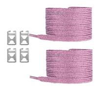Bande élastique scintillante : les lacets ne sont pas équipés de pinces métalliques pour une usure rapide pour le fitness quotidien et les activités de plein air - Lacets élastiques scintillants pour