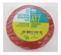 Bande électricien | Ruban Isolant | Ruban adhesif résistant | Adhesif Couleur | Isolation Ruban | Etanchéité | Ruban Adhesif de Reperage Rouge | 801111