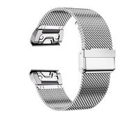 Bande en acier inoxydable de 1,0 maille pour garmin Smart Watch Bandle de remplacement 20 mm 22 mm 26 mm Bracelet de bracelet Bracelet Bandle de montre