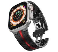 Bande en acier inoxydable pour bande ultra 2 49 mm 45 mm 44 mm 42 mm, sangle en métal avec fermoir pliant pour la série 9 8 7 6 5 4 3 2 1 Ultra/ultra 2 hommes
