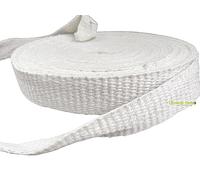 Bande en fibre céramique ignifuge industrielle, épaisseur 2-5 mm, options de protection thermique for pipeline, rouleau de 5000 mm, résistance à la corrosion(2mmx30mmx5000mm)