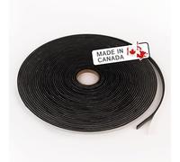 Bande en néoprène, autocollant adhésif, largeur 0,6 cm, épaisseur 3 mm, longueur 15 m