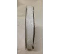 BANDE EN ORGANZA LARGEUR 10 MM ROULEAU DE 50 MÈTRES (BLANC)