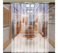 Bande en plastique imperméable à économie d'énergie pour portes de congélateur et entrepôts - Solution coupe-vent pour chambres froides et contrôle de la température