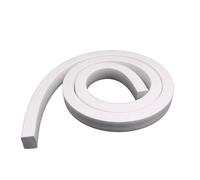 Bande éponge en Silicone, bande carrée blanche mousse de caoutchouc, 5m, for portes, fenêtres, joint d'étanchéité, résistant aux hautes températures(25x30mm)