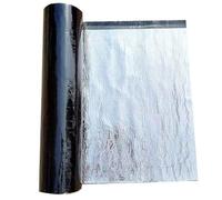 Bande étanchéIté en Bitume Toiture Autocollante, Ruban de Aluminium Adhésif, Rouleau Membrane de Toit Imperméable pour Abri de Jardin, Réparer le Toit(100x100cm)