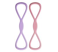 Bande extensible d'exercice - Corde d'entraînement d'épaule à 8 figures, sangle de résistance à la flexibilité des bras pour le yoga, la salle de sport, l'étirement du dos, de la poitrine, des jambes,