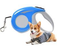 Bande Extensible for Chiens, Laisse/Laisse Rétractable Moyenne De 5m for Chiens Jusqu'à 25kg/55lb(Color:Blue,Size:S)