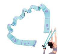 Bande Extensible pour l'exercice, Sangle d'étirement de Fitness,Sangle Extensible à 10 Boucles - Bandes de Force, Sangle élastique de Fitness pour Yoga, Pilates, étirements, entraînement de Force
