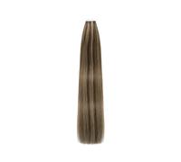 Bande Extension Extensions de cheveux humains à bande adhésive for femmes for ajouter du volume et la longueur avec un aspect naturel(#P4/27,10 PCS_14 INCHES)