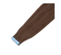Bande Extension Extensions de cheveux naturels à bande adhésive, ensemble 20 pièces, application facile for fins et épais, instantanés(06 Light Brown,20 PCS_16 INCHES)