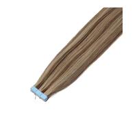 Bande Extension Extensions de cheveux naturels à bande adhésive, ensemble 20 pièces, application facile for fins et épais, instantanés(P4-27,20 PCS_16 INCHES)